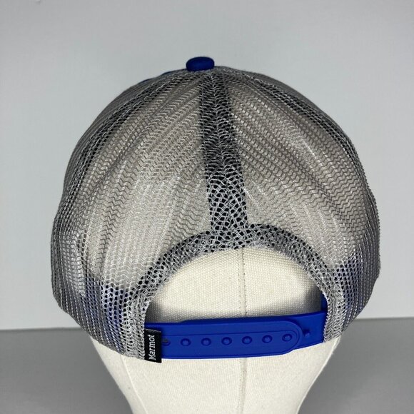 Marmot Blue Adjustable Snapback Mesh Hat - Picture 3 of 7